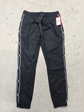 Black Joggers With White/Black Satin Trim By Hunter For Target